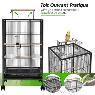 Yaheetech Cage à Oiseaux sur Pied