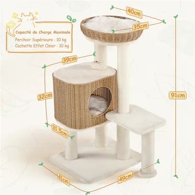 Yaheetech Arbre à Chat Design Yaheetech Arbre à Chat Design