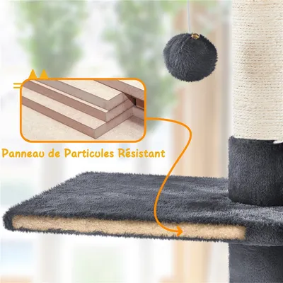 Yaheetech Arbre à Chat Plafond