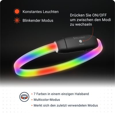 PAJ Leuchthalsband für Hunde – Light Collar