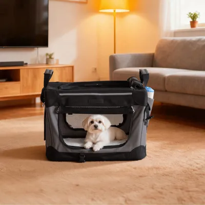 Feandrea Sac de Transport Chien, 50 cm Caisse Pliable Animaux de Compagnie Feandrea Sac de Transport Chien, 50 cm Caisse Pliable Animaux de Compagnie