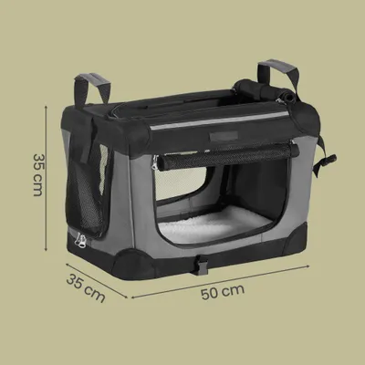 Feandrea Sac de Transport Chien, 50 cm Caisse Pliable Animaux de Compagnie Feandrea Sac de Transport Chien, 50 cm Caisse Pliable Animaux de Compagnie