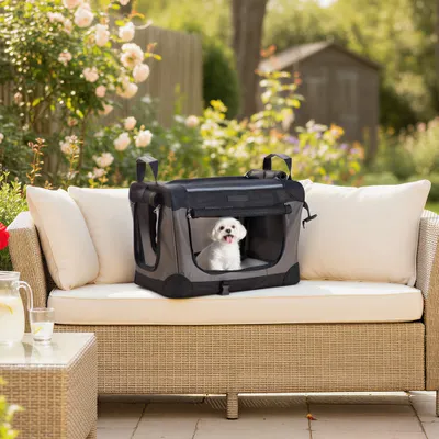 Feandrea Sac de Transport Chien, 50 cm Caisse Pliable Animaux de Compagnie Feandrea Sac de Transport Chien, 50 cm Caisse Pliable Animaux de Compagnie