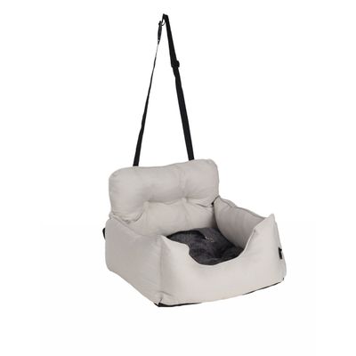 Siege auto voiture pour chien blanc