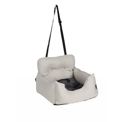 Siege auto voiture pour chien blanc