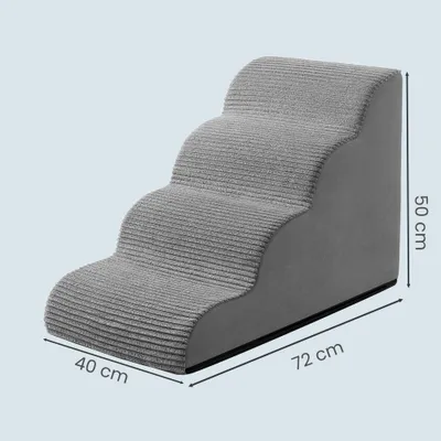 FEANDREA Escalier pour Chien, à 3 Marches, Housse Amovible Lavable