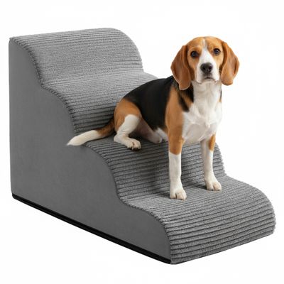 FEANDREA Escalier pour Chien, à 3 Marches, Housse Amovible Lavable