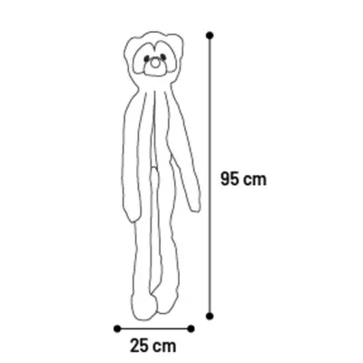 Peluche Géante sonore pour chien Raton laveur