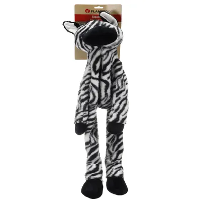 Jeu Geant sonore pour chien Zebre en peluche