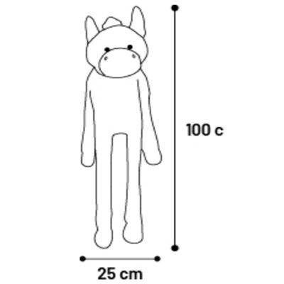 Jeu Geant sonore pour chien Zebre en peluche