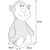 Jeu Peluche pour animaux sonore Singe