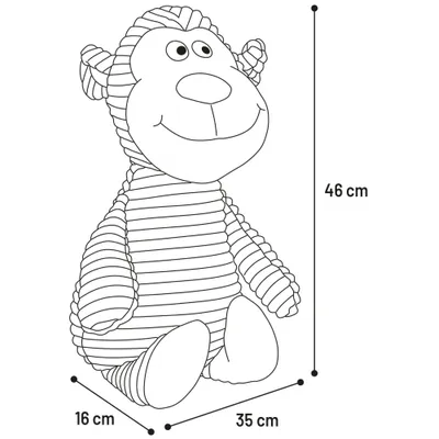 Jeu Peluche pour animaux sonore Singe