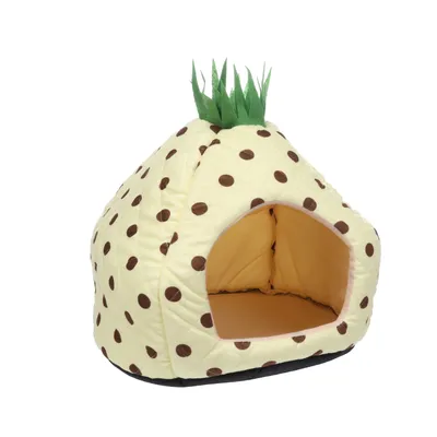 Panier espace de sommeil 38 x 38 x 40 cm Olga l'ananas Jaune