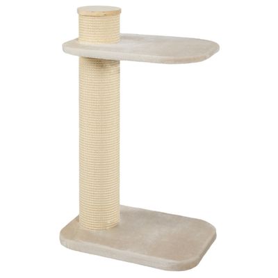 Arbre à chat CITY CAT 2, hauteur 97 cm, poteau ø 17 cm, Beige pour chat