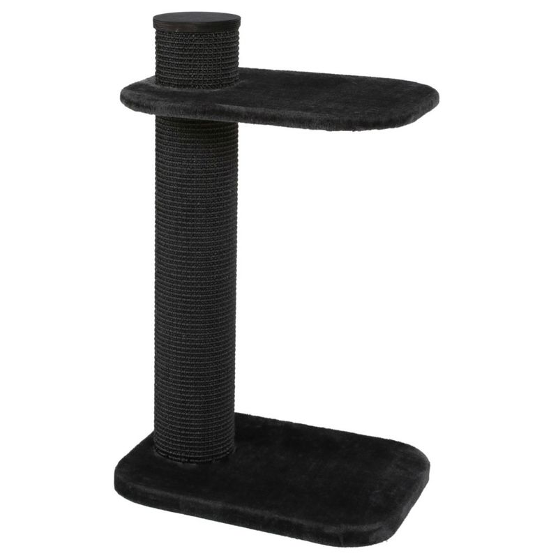 Arbre à chat CITY CAT 2, hauteur 97 cm, poteau ø 17 cm,gris pour chat
