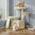 FEANDREA Arbre à Chat avec Planche à Griffer, 2 Couchages, 85,8 cm de Haut FEANDREA Arbre à Chat avec Planche à Griffer, 2 Couchages, 85,8 cm de Haut
