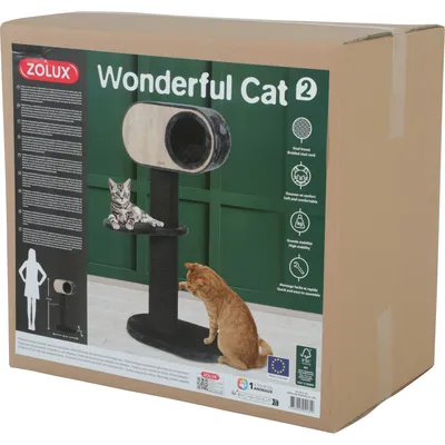Arbres à chats Wonderful cat2 gris hauteur 114 cm pour les chats