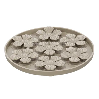 Tapis a lécher Fleur Rond