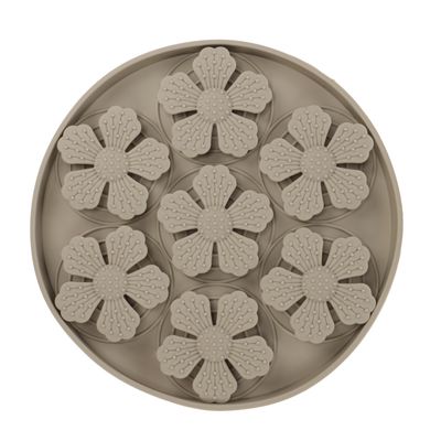 Tapis à lécher Fleur Rond