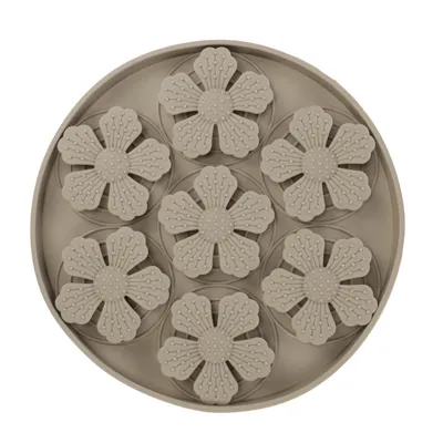 Tapis a lécher Fleur Rond