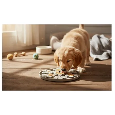 Tapis a lécher Fleur Rond