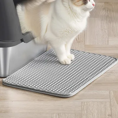 Feandrea Bac à Litière pour Chat, en Acier InoxydableGrande Taille