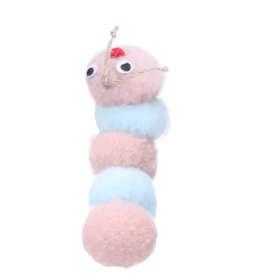 Jouet pour chat Piroe Chenille, vert ou , 17 cm.