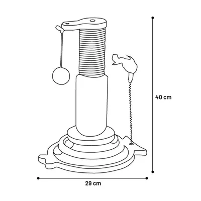Jouet à Griffer pour Chat Lex Plumes, Circuit à Balle et Brosse Massage Jouet à Griffer pour Chat Lex Plumes, Circuit à Balle et Brosse Massage
