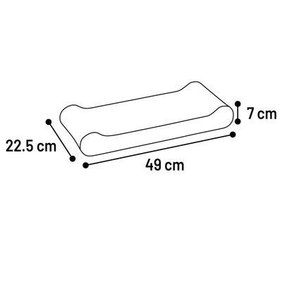 Carton a Griffer pour Chat 22 x 49 cm Woka Double Face