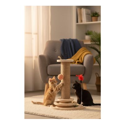 Jeu a Griffer pour Chat 25 x 40 cm Zack Plumes et Circuit a Balle