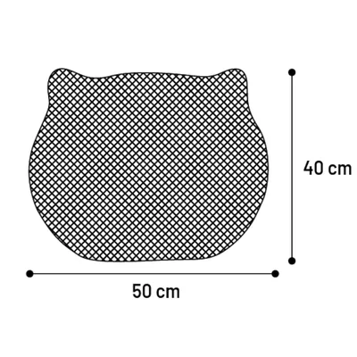 Tapis de litière pour chat Tete de chat