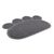 Tapis pour litiere en forme de patte de chat gris
