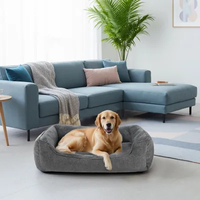 Feandrea Panier pour Chiens, Lit pour Animaux, Canapé,  100 x 75 x 25 cm