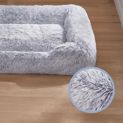 Feandrea Grand Panier pour Chien, Lit pour Animaux, 91 x 68 x 18 cm Feandrea Grand Panier pour Chien, Lit pour Animaux, 91 x 68 x 18 cm