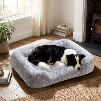 Feandrea Grand Panier pour Chien, Lit pour Animaux, 91 x 68 x 18 cm