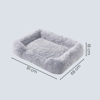 Feandrea Grand Panier pour Chien, Lit pour Animaux, 91 x 68 x 18 cm Feandrea Grand Panier pour Chien, Lit pour Animaux, 91 x 68 x 18 cm