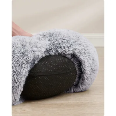 Feandrea Lit pour Chien, Panier en Forme de Beignet pour Chien Feandrea Lit pour Chien, Panier en Forme de Beignet pour Chien
