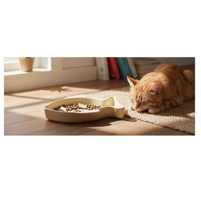 Gamelle pour chat nourriture et eau Fishie