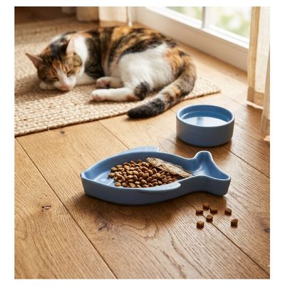Gamelle pour chat nourriture et eau Fishie