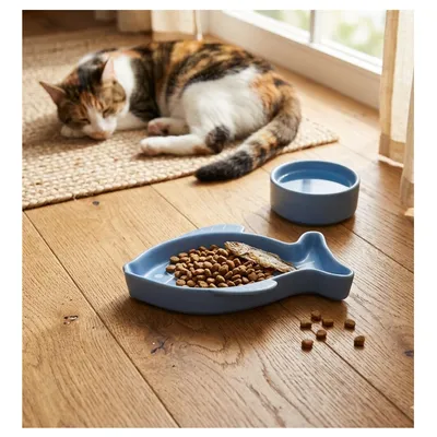 Gamelle pour chat nourriture et eau Fishie Gamelle pour chat nourriture et eau Fishie