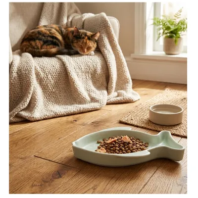 Gamelle pour chat nourriture et eau Fishie Gamelle pour chat nourriture et eau Fishie