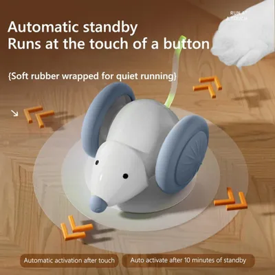PetTribes Souris Électrique Automatique pour Chats