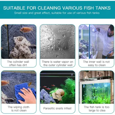 PetTribes Brosse magnétique nettoyage - Aquarium et verre