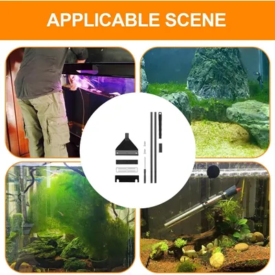 PetTribes Raclette acier inox - Nettoyage vitres aquarium