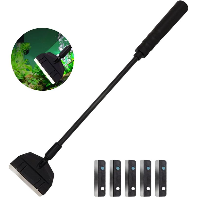 PetTribes Grattoir à Algues pour Aquarium en Verre