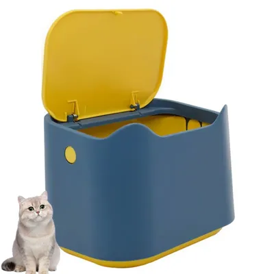PetTribes Poubelle Anti-Odeur Fermée pour Litière