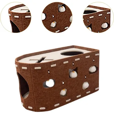 PetTribes Maison pour chat en feutre