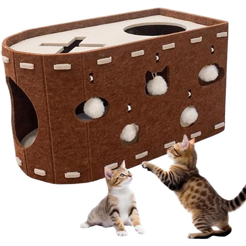 PetTribes Maison pour chat en feutre