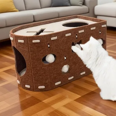 PetTribes Maison pour chat en feutre