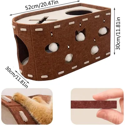PetTribes Maison pour chat en feutre